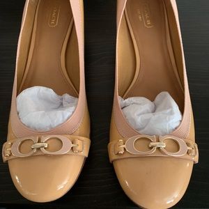 Coach Nude Low Heel Pumps